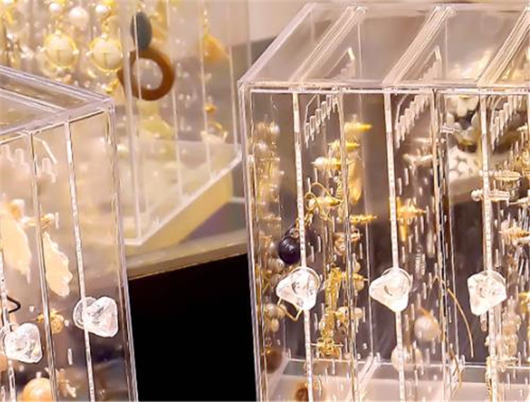 グッズ収納 アクセサリー大容量収納ディスプレイケース引き出し付き小物整理