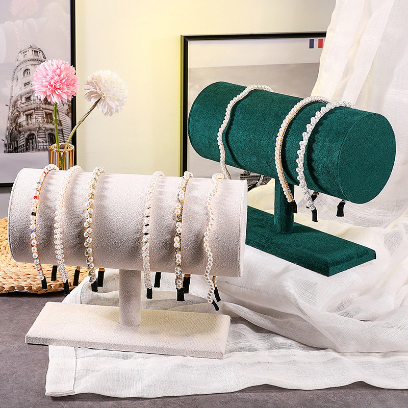 グッズ収納 波型ベルベット調カチューシャ専用ディスプレイスタンド