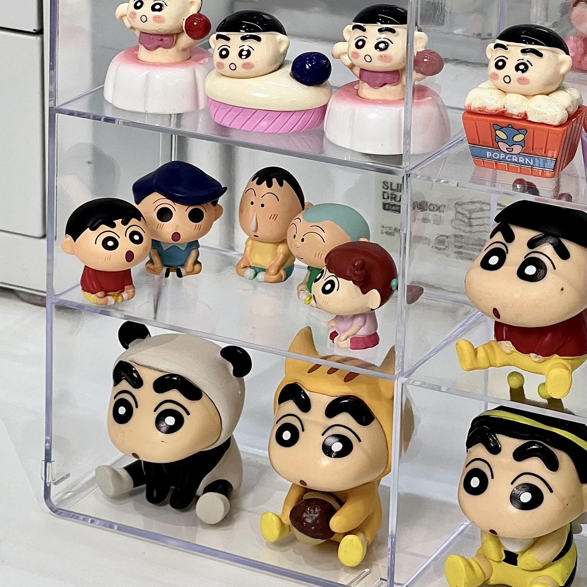 グッズ収納 透明アクリル製多段式フィギュア飾り棚