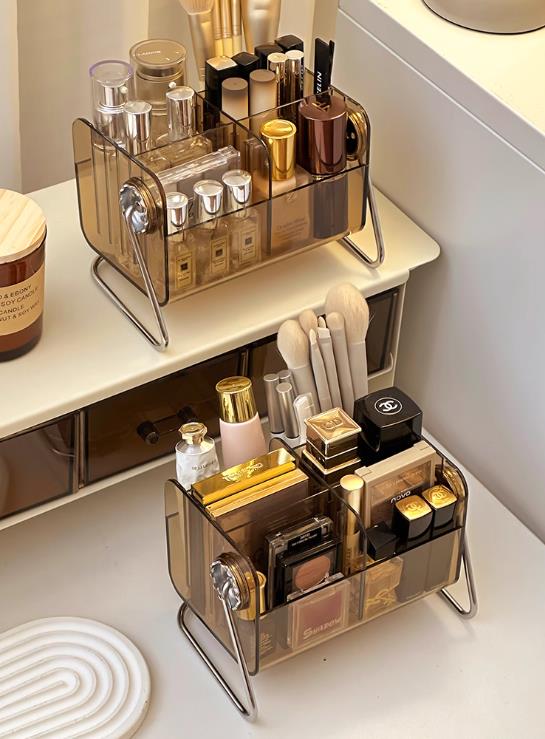 グッズ収納 360度回転式化粧品収納メイクボックス