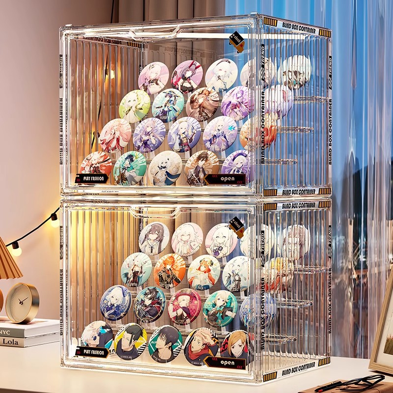 グッズ収納 アニメ缶バッジコレクション専用展示ケース