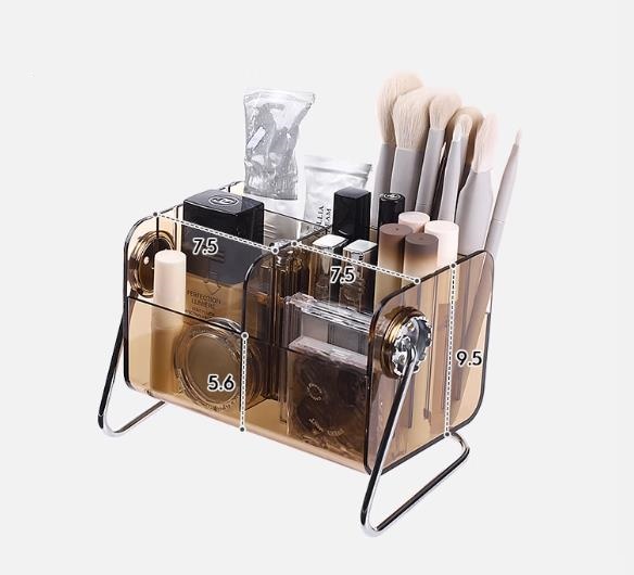 グッズ収納 360度回転式化粧品収納メイクボックス
