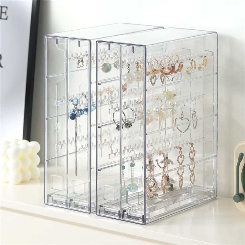 グッズ収納 透明アクリル多段式キーホルダー収納ケース