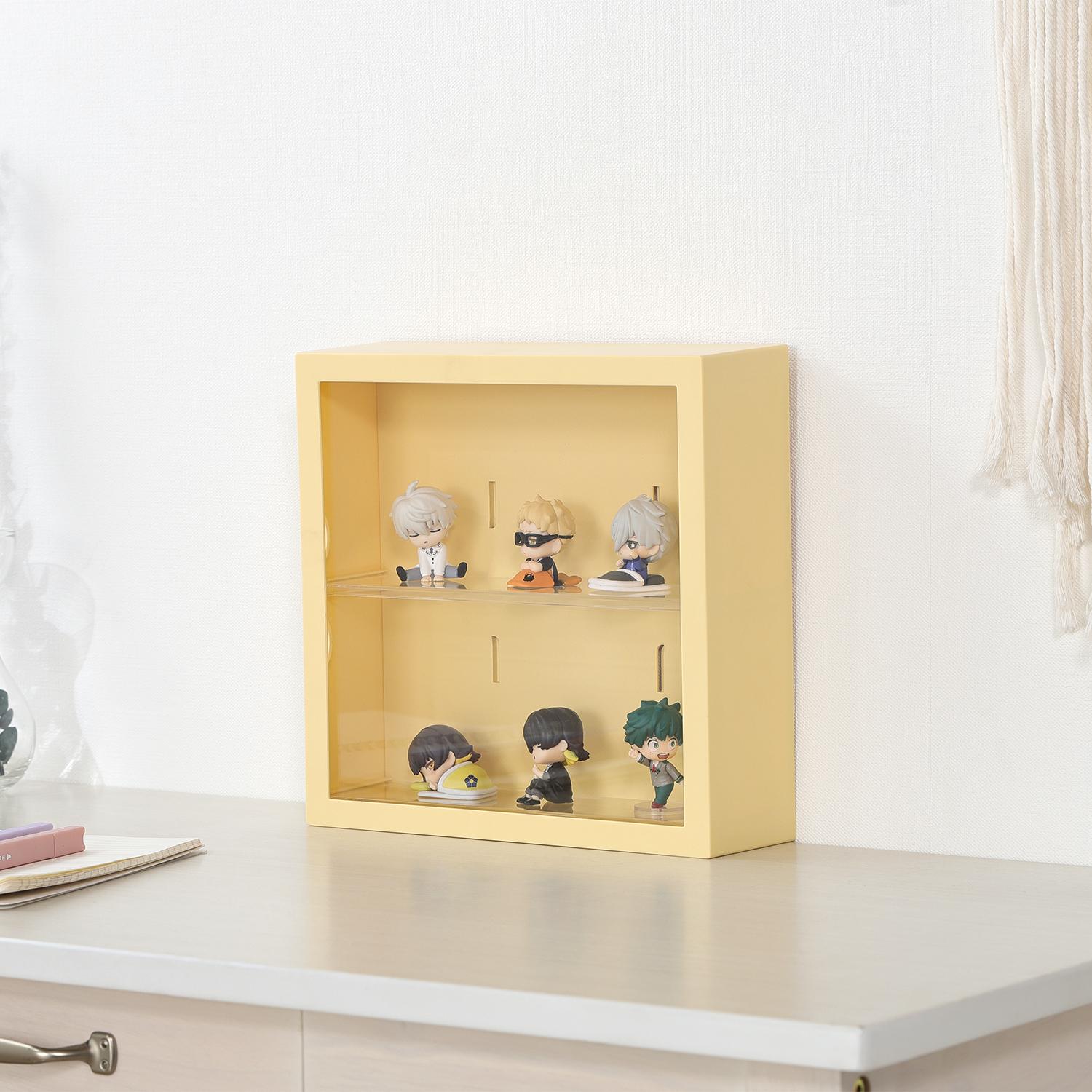 グッズ収納 壁掛け式ディスプレイケース  レモネード