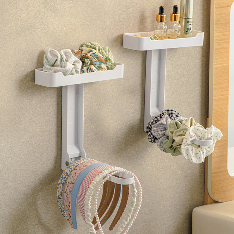 グッズ収納 壁掛け式多段トレー付き　カチューシャ収納