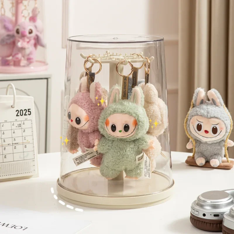 グッズ収納 透明円筒型ぬいぐるみキーホルダー飾り台