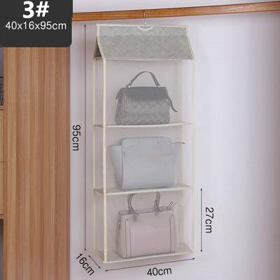 グッズ収納 吊り下げ式かばん収納ケース 折りたたみ多段ハンガー