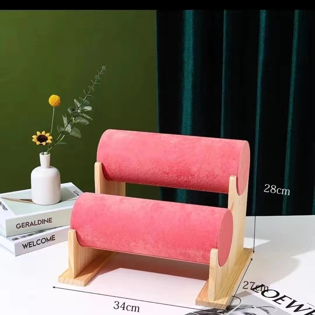 グッズ収納 木製スタンド式　カチューシャ収納