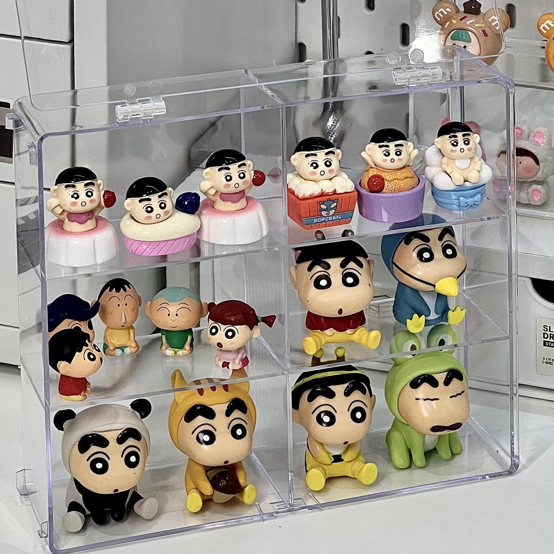 グッズ収納 透明アクリル製多段式フィギュア飾り棚