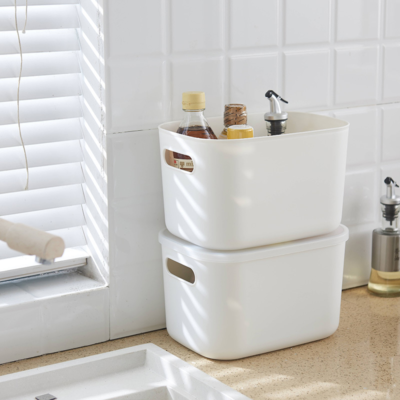 グッズ収納 取っ手付き角型小物整理収納ケース