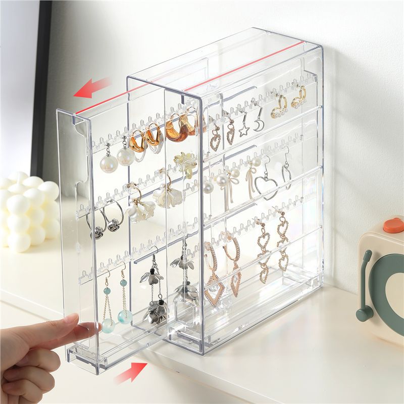 グッズ収納 透明アクリル多段式キーホルダー収納ケース