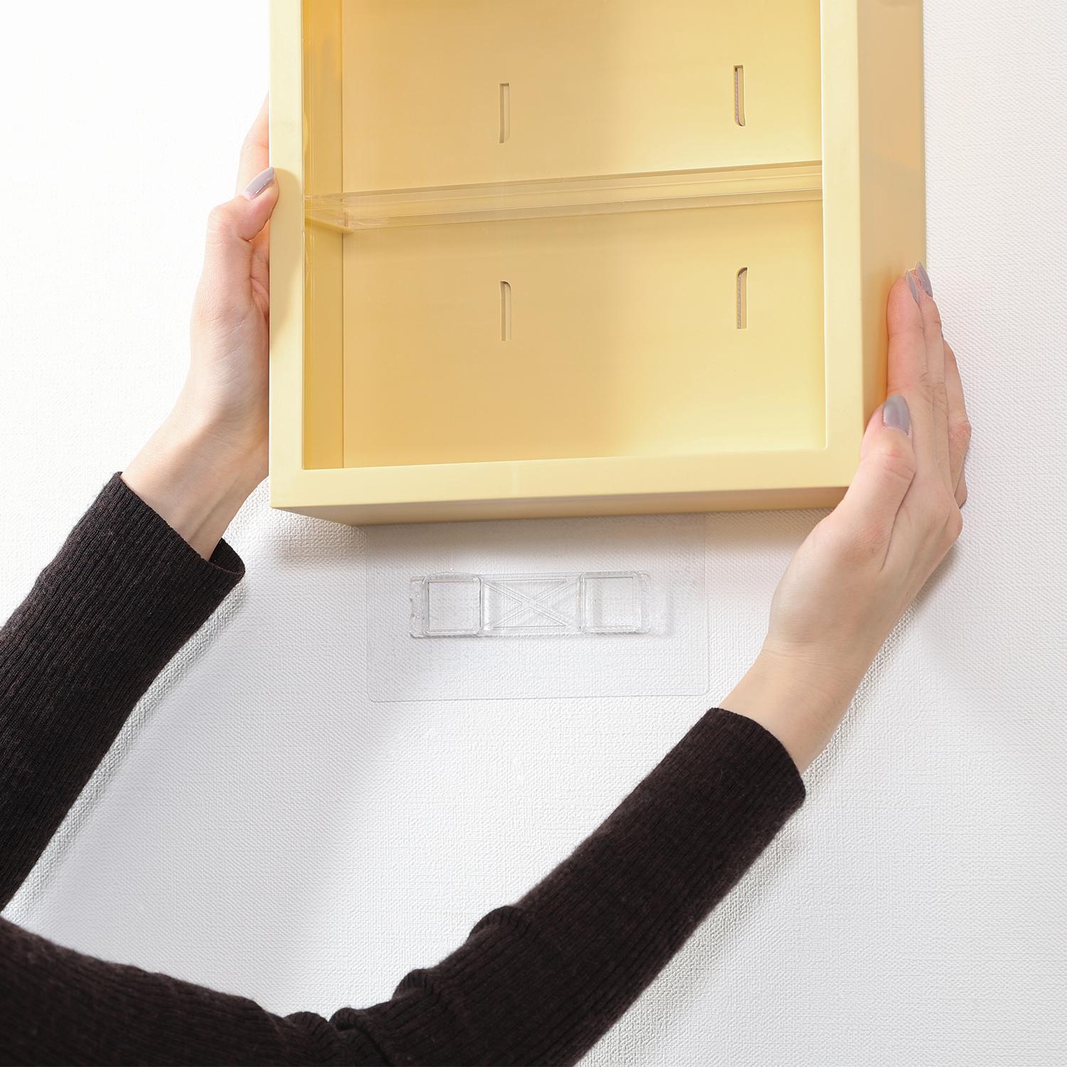 グッズ収納 壁掛け式ディスプレイケース  レモネード