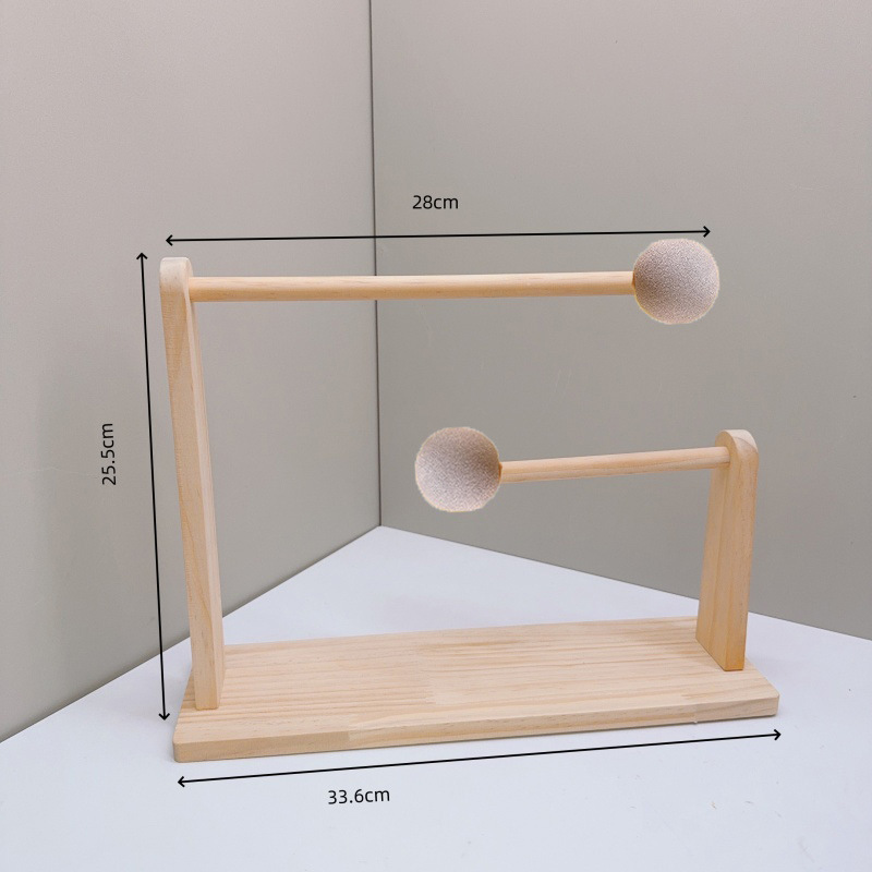グッズ収納 木製二段式　カチューシャ収納