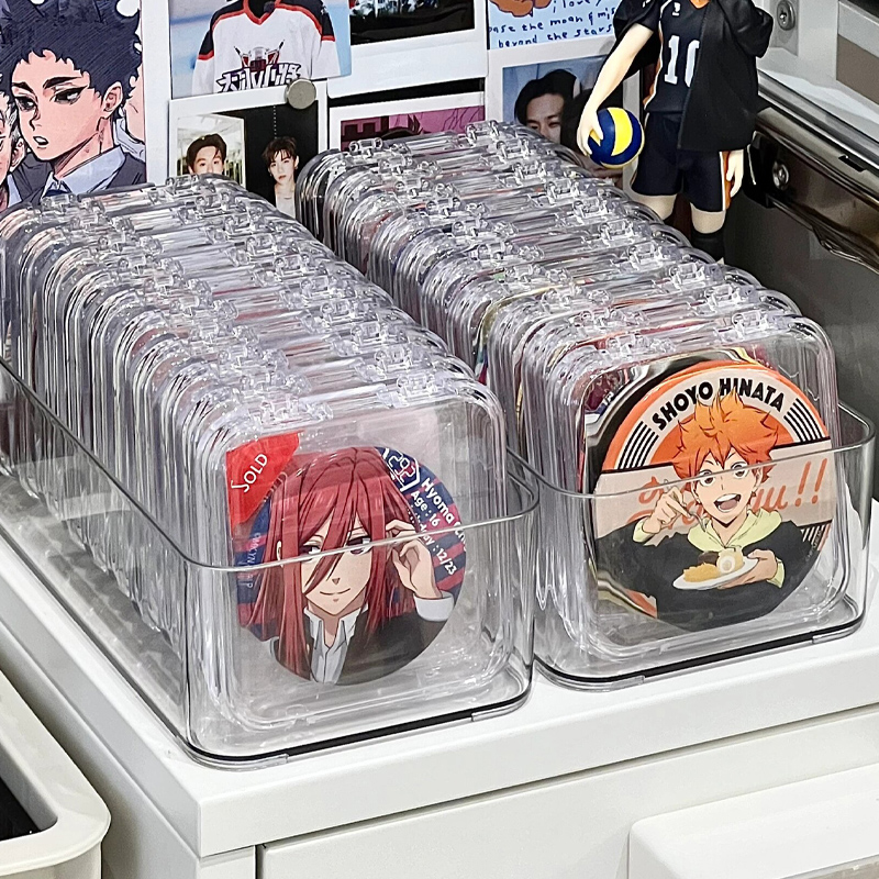 グッズ収納 透明整列ケース 缶バッジコレクション用