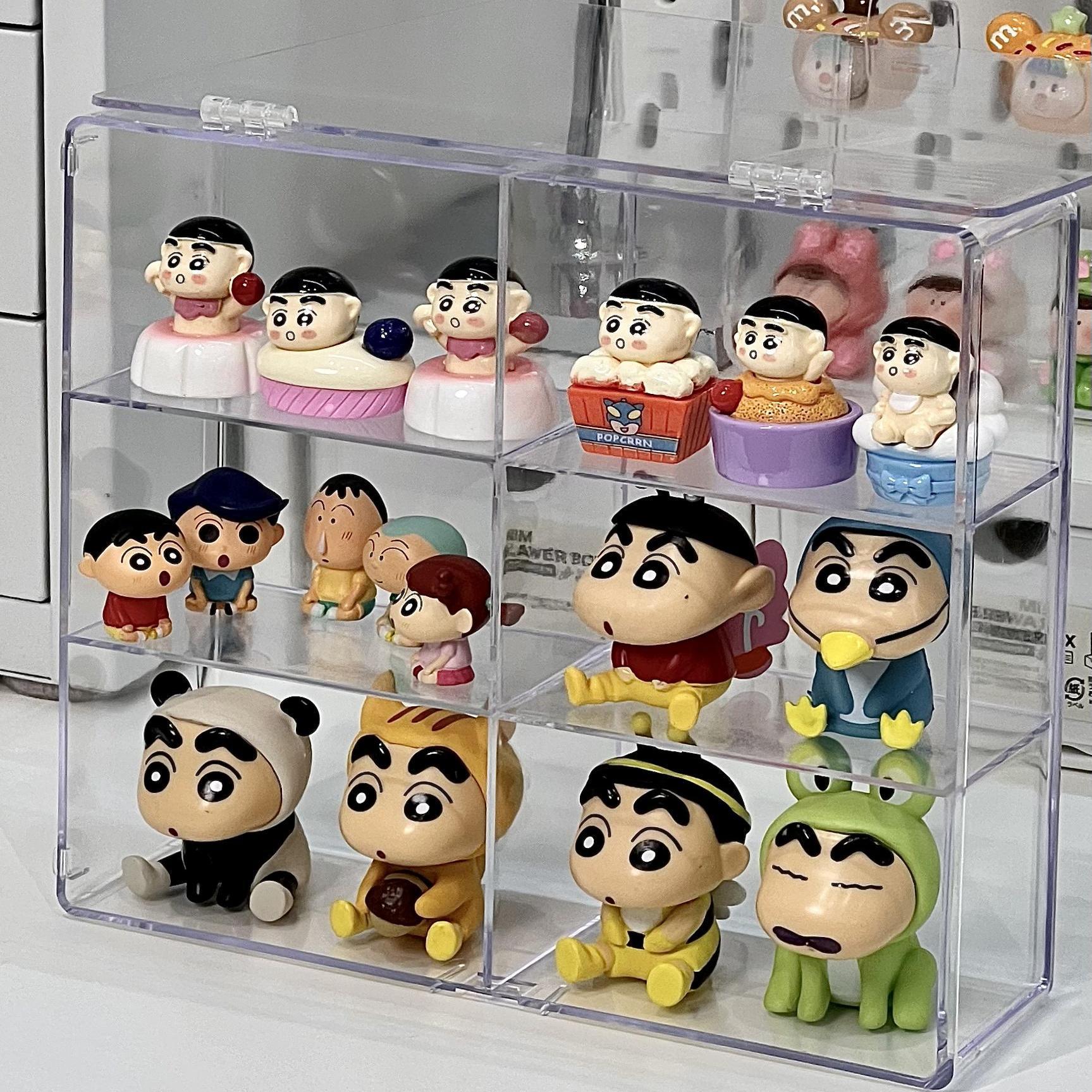 グッズ収納 透明アクリル製多段式フィギュア飾り棚