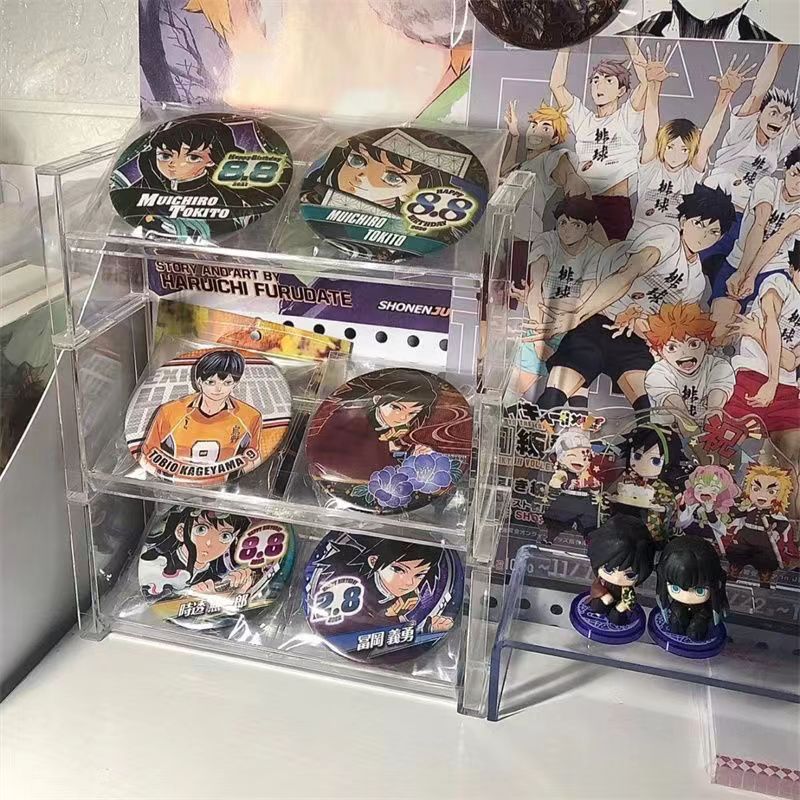グッズ収納 アニメ缶バッジコレクションケース