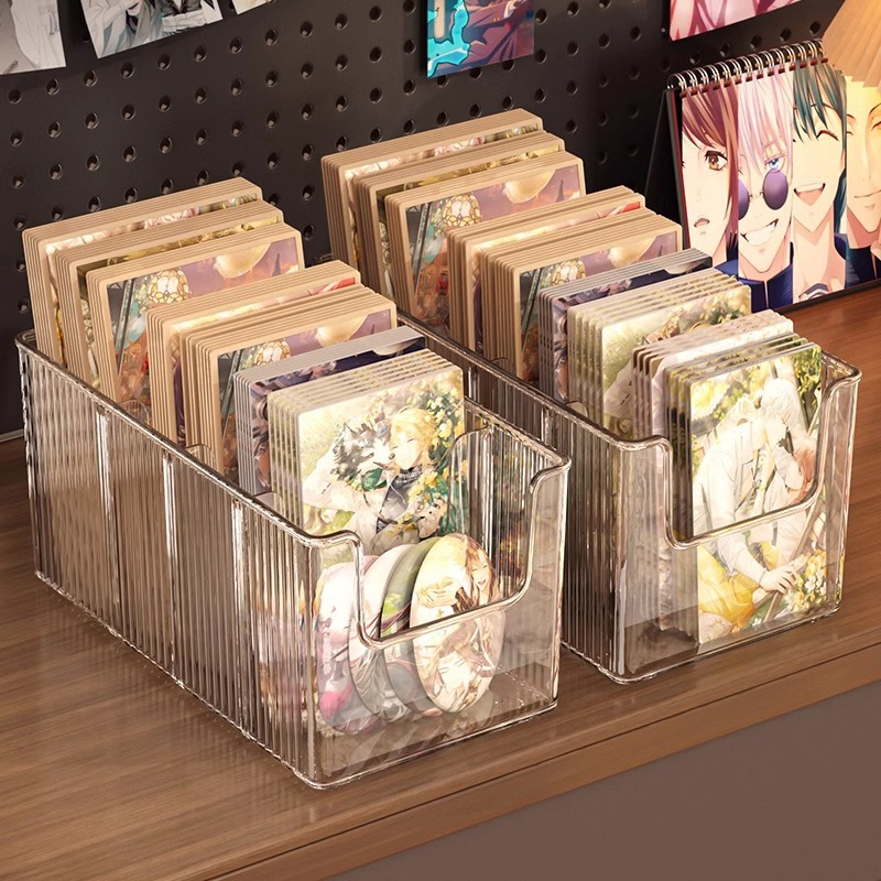 グッズ収納 透明仕切り付きイラストカード収納ケース