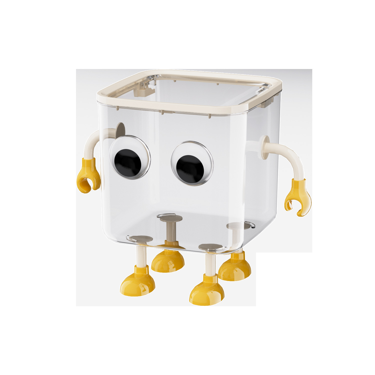 グッズ収納 ロボットくん透明小物入れ