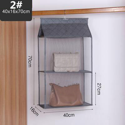 グッズ収納 吊り下げ式かばん収納ケース 折りたたみ多段ハンガー