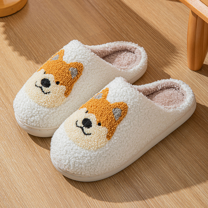 スリッパ もこもこわんこ ルーム シューズ