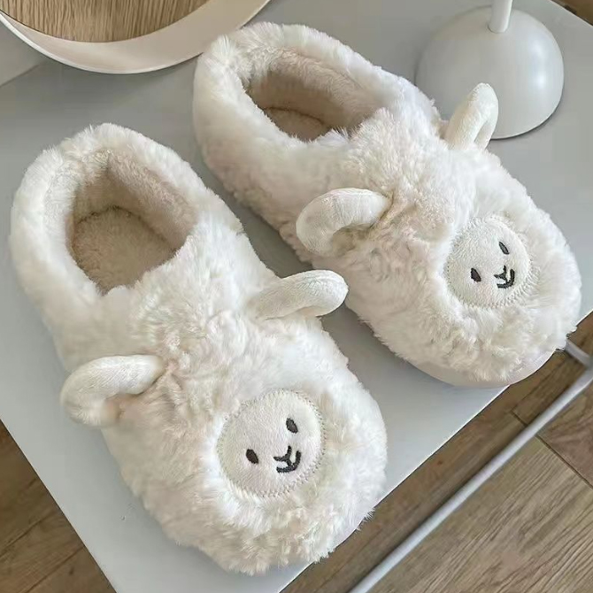 スリッパもこもこ裏起毛レディース室内用スリッパ