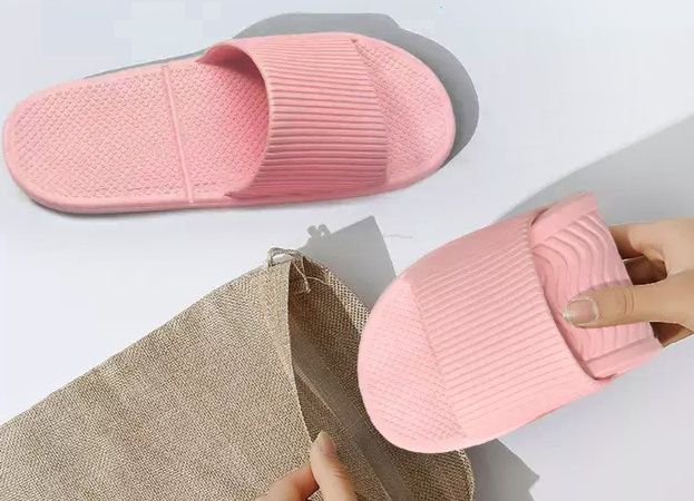 スリッパ 折りたたみ式携帯スリッパ専用収納袋付き