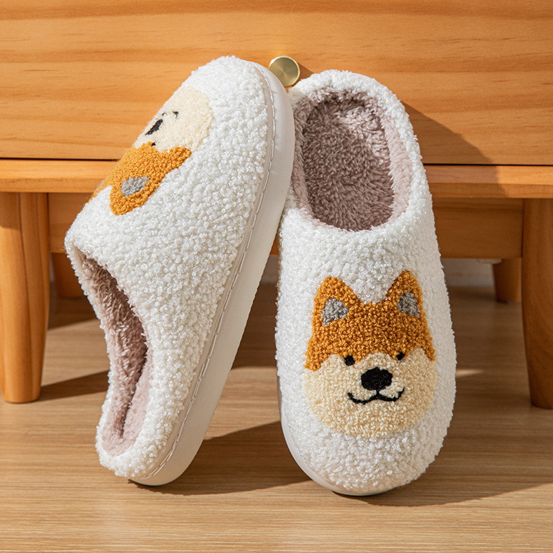 スリッパ もこもこわんこ ルーム シューズ