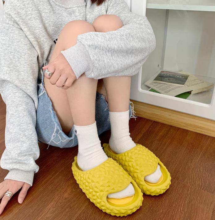 スリッパドリアン風デザイン滑り止め付きスリッパ