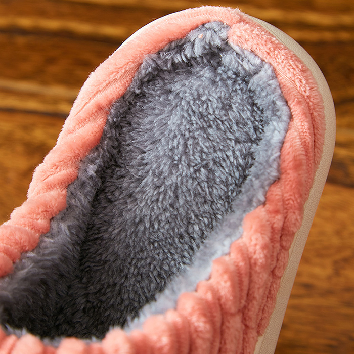 秋冬新作 ふわふわ裏起毛 室内スリッパ 男女兼用