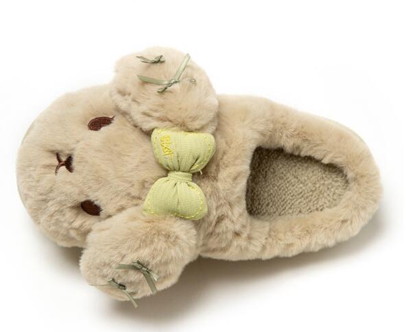 起毛くまさんスリッパ室内用あったか