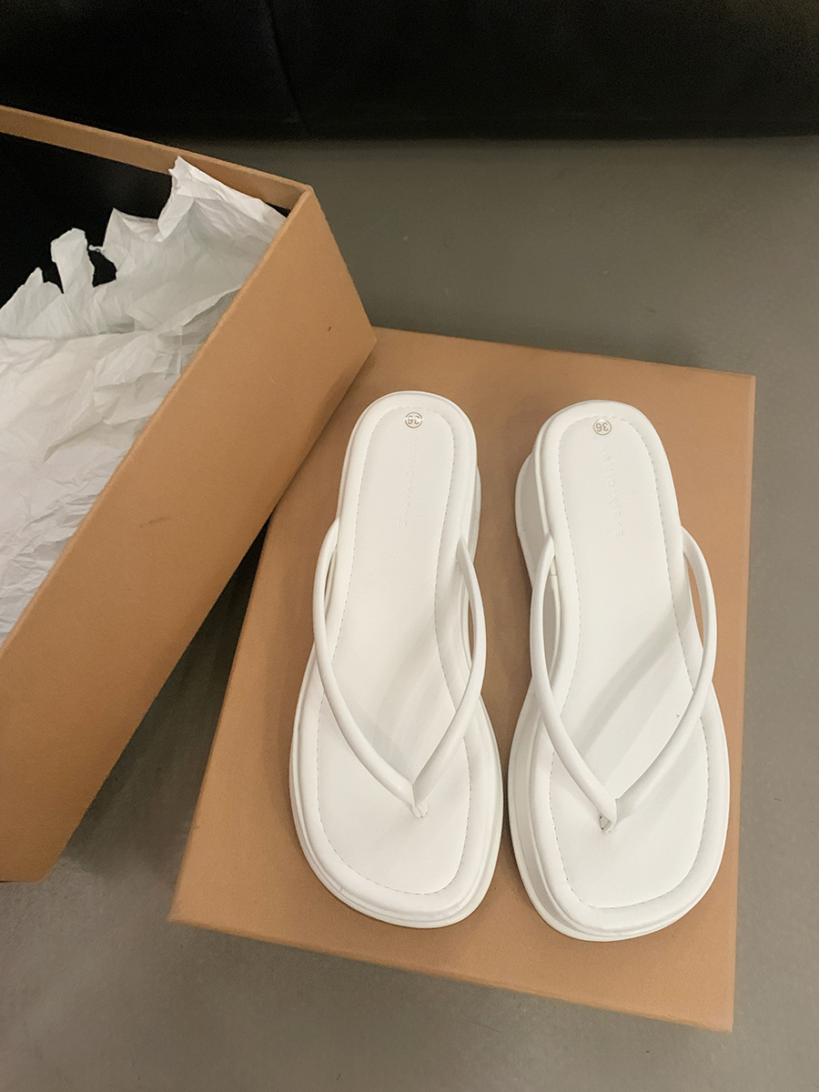スリッパ トング型厚底ルームシューズ