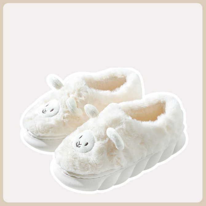スリッパもこもこ裏起毛レディース室内用スリッパ