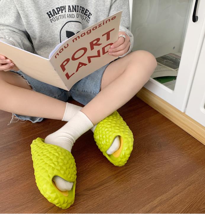 スリッパドリアン風デザイン滑り止め付きスリッパ