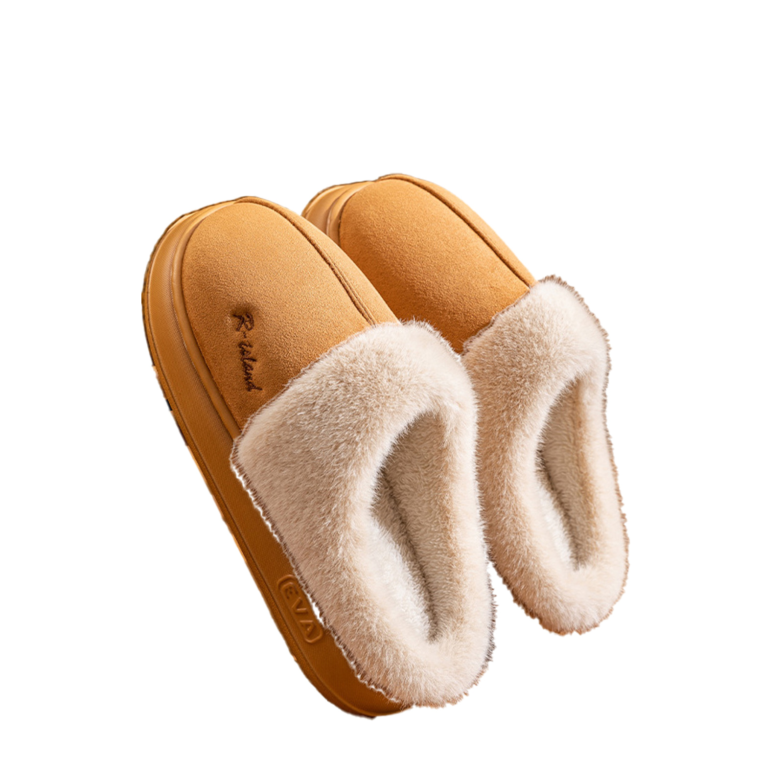 男女兼用 裏起毛 もこもこ ファー スリッパ 秋冬 暖かい