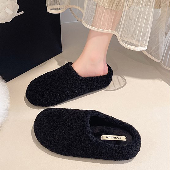 レディース裏起毛もこもこスリッパ暖かい室内用