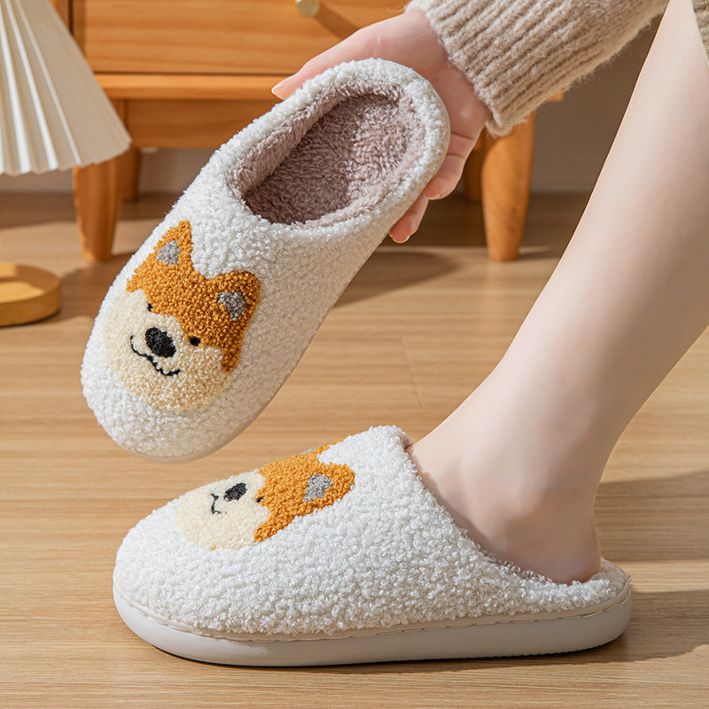 スリッパ もこもこわんこ ルーム シューズ