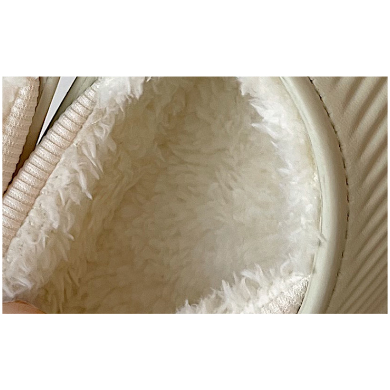 冬用ふわふわ裏起毛猫柄スリッパ室内履き