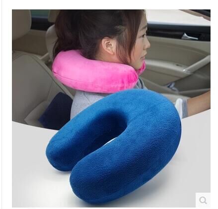 ネックピロー 快適睡眠低反発携帯型旅行用ネックピロー