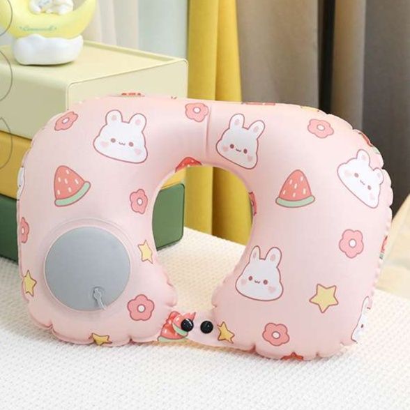 うさぎとすいかの夢見るネックピロー