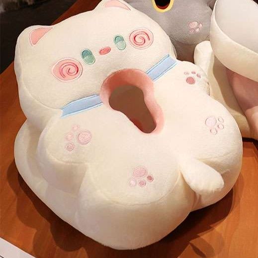 もちもち猫型ネックピロー