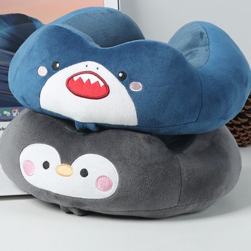 ネックピロー 可愛い動物キャラクター低反発首枕
