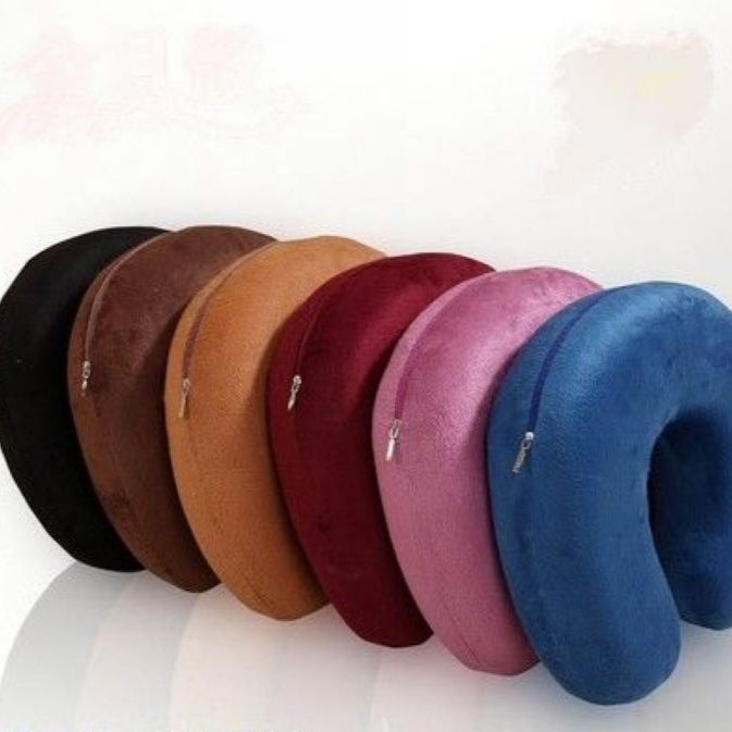 ネックピロー 快適睡眠低反発携帯型旅行用ネックピロー