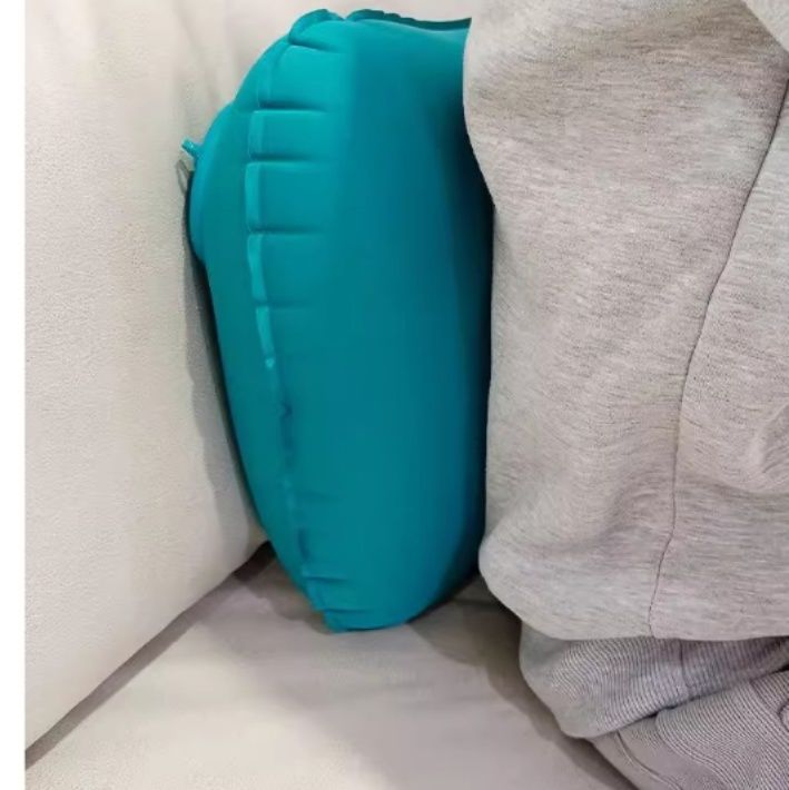 ネックピロー 手動ポンプ式携帯用首枕軽量旅行枕