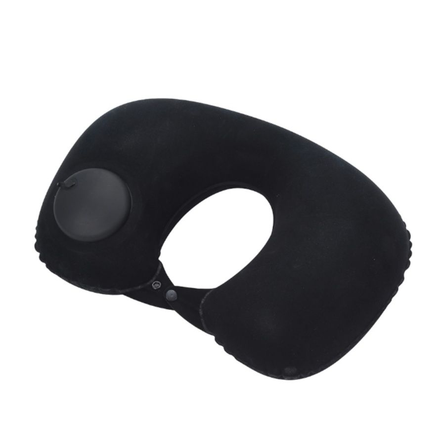 ネックピロー 手動ポンプ内蔵型簡単膨張式ネックピロー