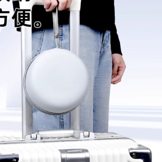 ネックピロー 携帯収納ケース付き低反発旅行用ネックピロー