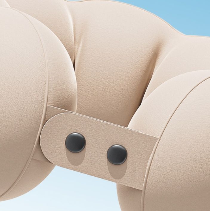 ネックピロー 手動ポンプ式立体空気枕首元サポート枕