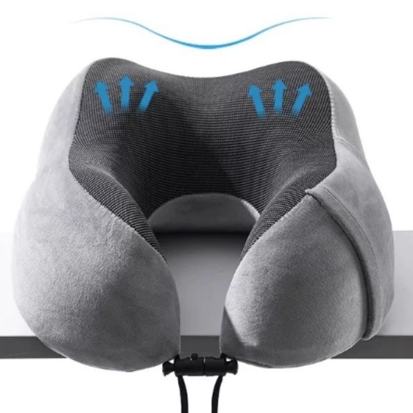 ネックピロー 首部曲線サポート低反発ネックピロー