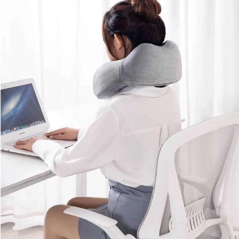 ネックピロー 首部曲線サポート低反発ネックピロー