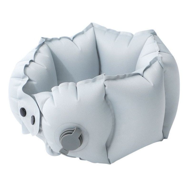 ネックピロー 簡単膨張式ポンプ付き携帯用首枕