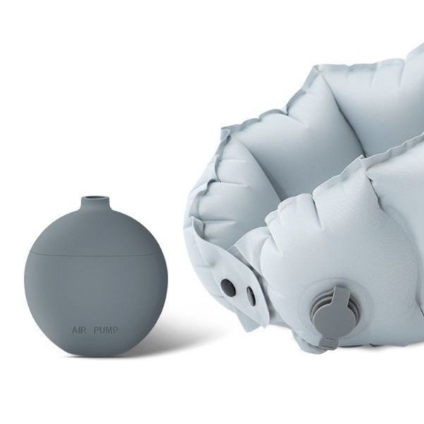 ネックピロー 簡単膨張式ポンプ付き携帯用首枕